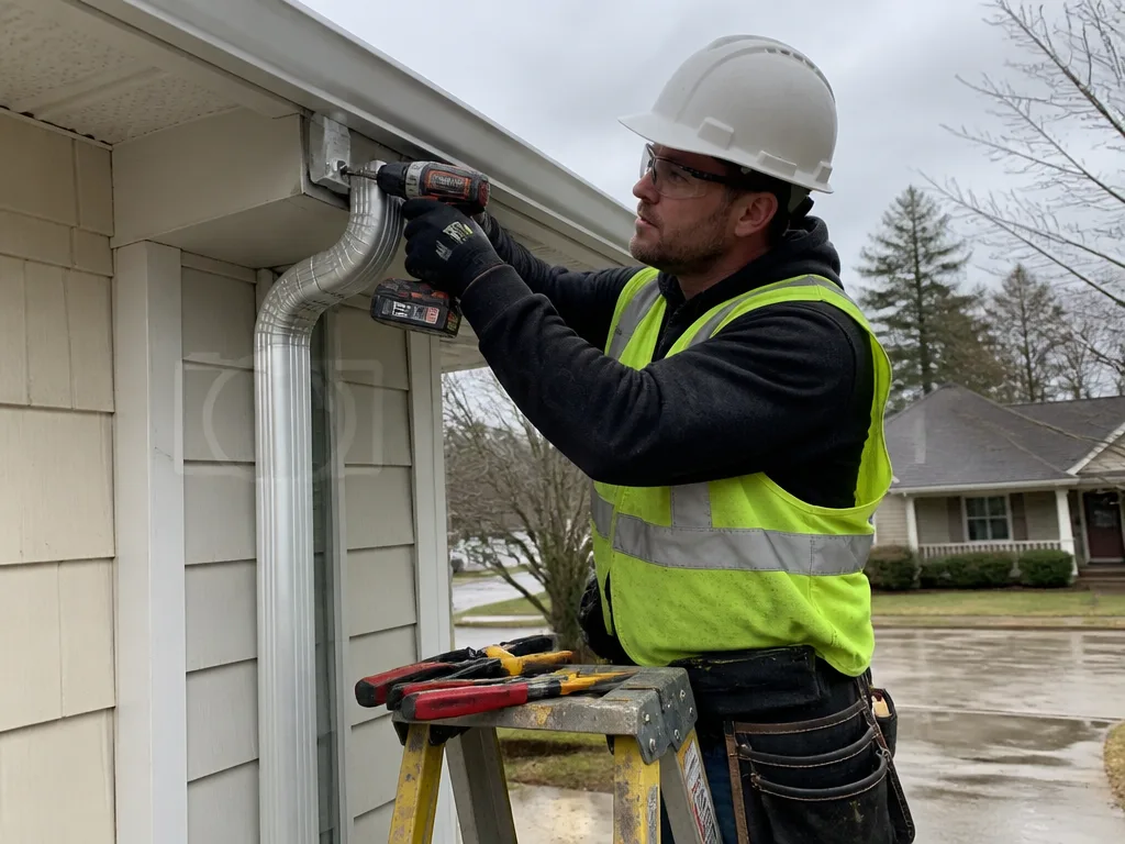 Downspout Installation