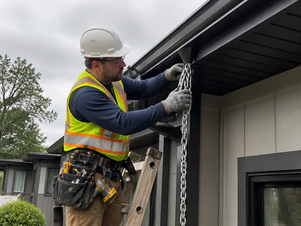 Rain Chain Installation