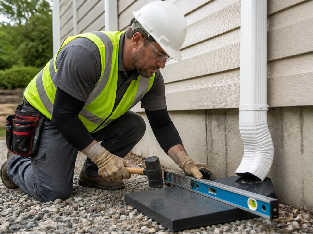Splash Block Installation