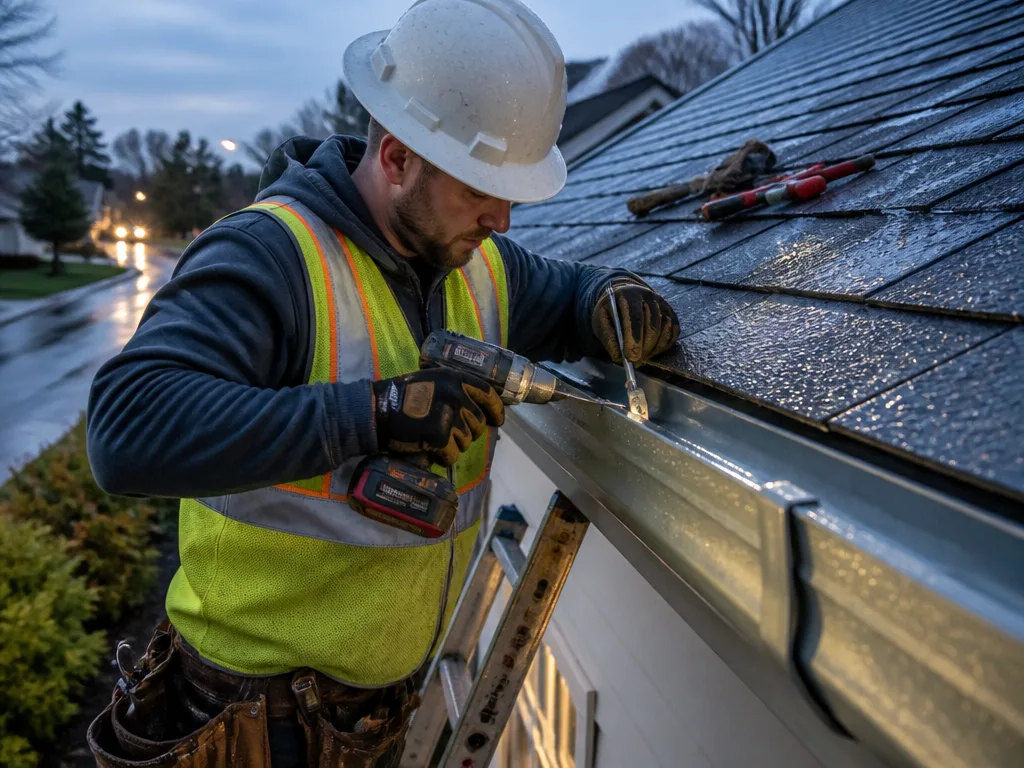 Storm Damage Gutter Repair